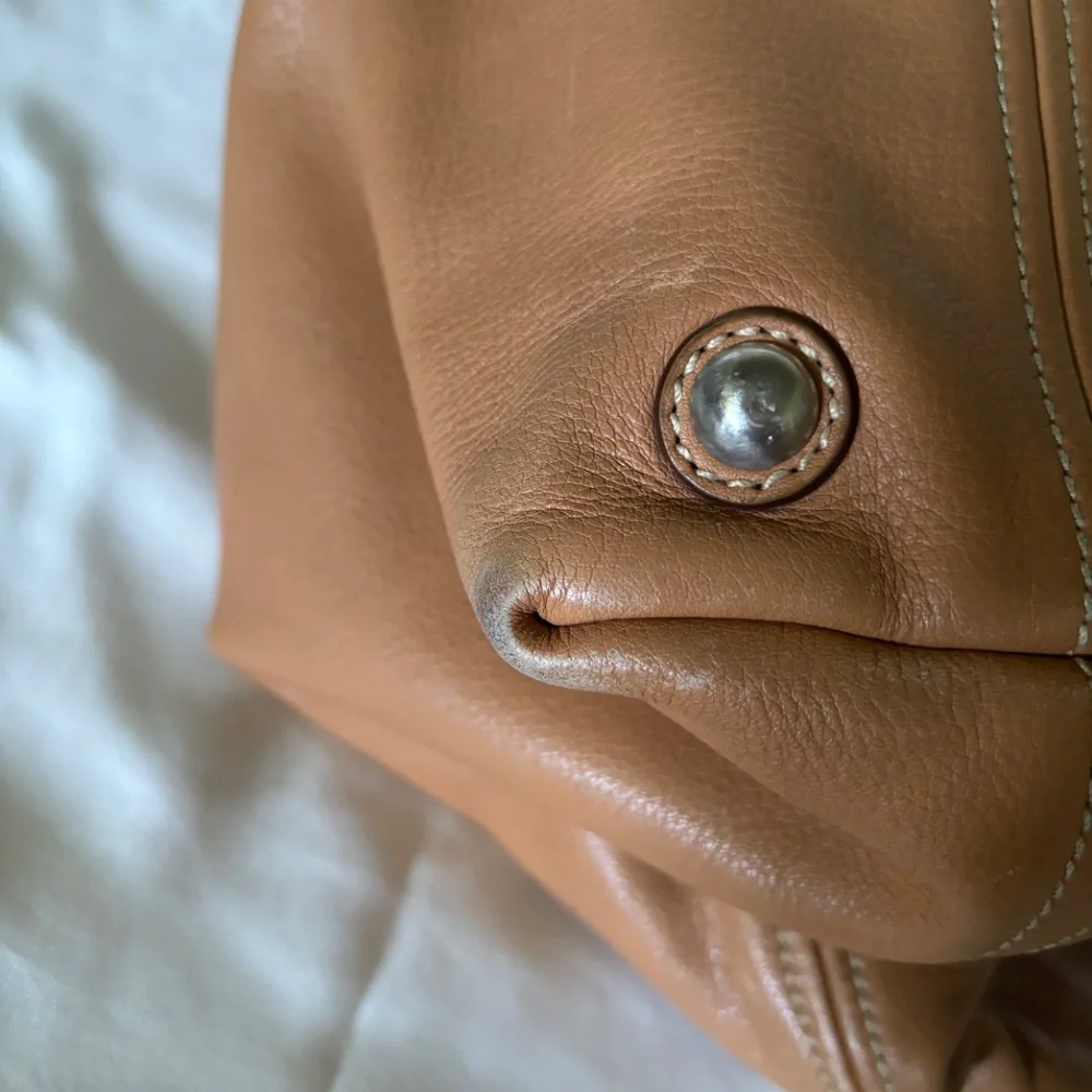 Miu Miu Tan Leather Hobo Bag
